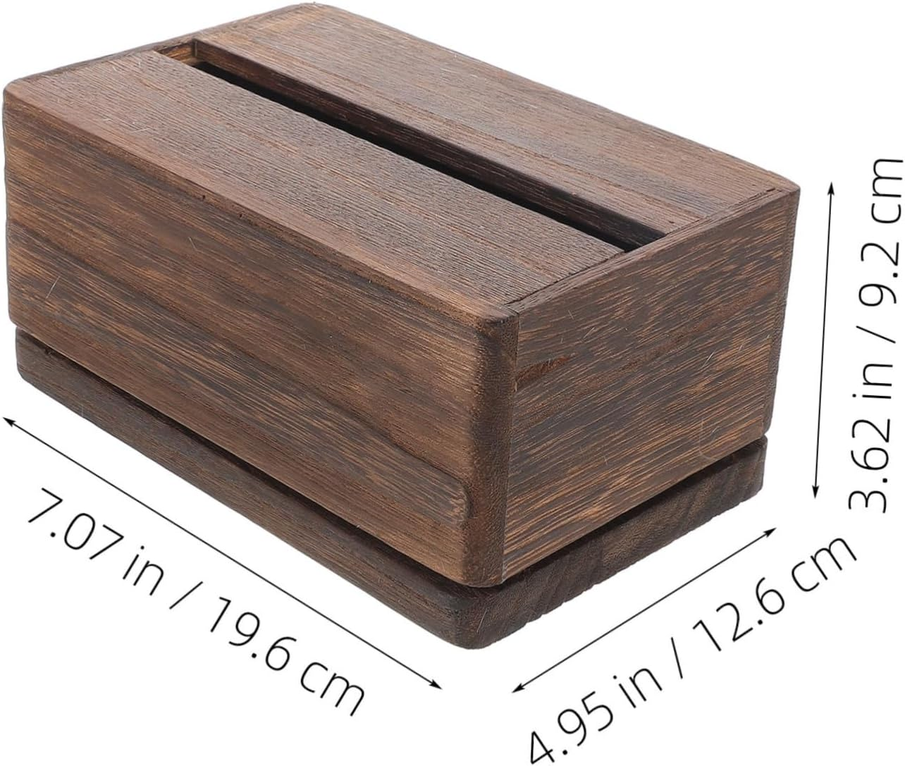 Wooden Tissue Box Napkin Dispenser Modern Tissue Holder Decorative Box image number 1
