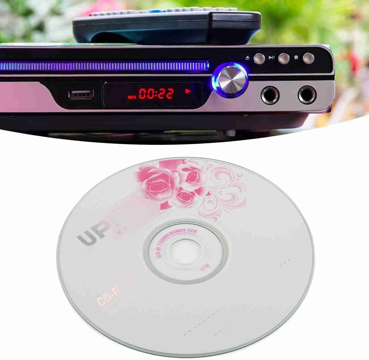 CD R Blank Discs, 52X 730MB Recordable Disc Blank Cds for Storing Digital Images Music Data, Long Term Data Archiving Discs, 175 Songs Storage Capacity, 225 Photos Storage Cds (50PCS) image number 5