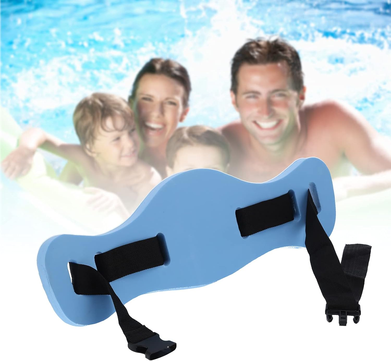 Swim Floating Belt, Water Aerobics Exercise Belt, Aqua Fitness Foam Flotation Aid, Swim Training Equipment for Low Impact Swimming Pool Workouts & Physical Therapy image number 6