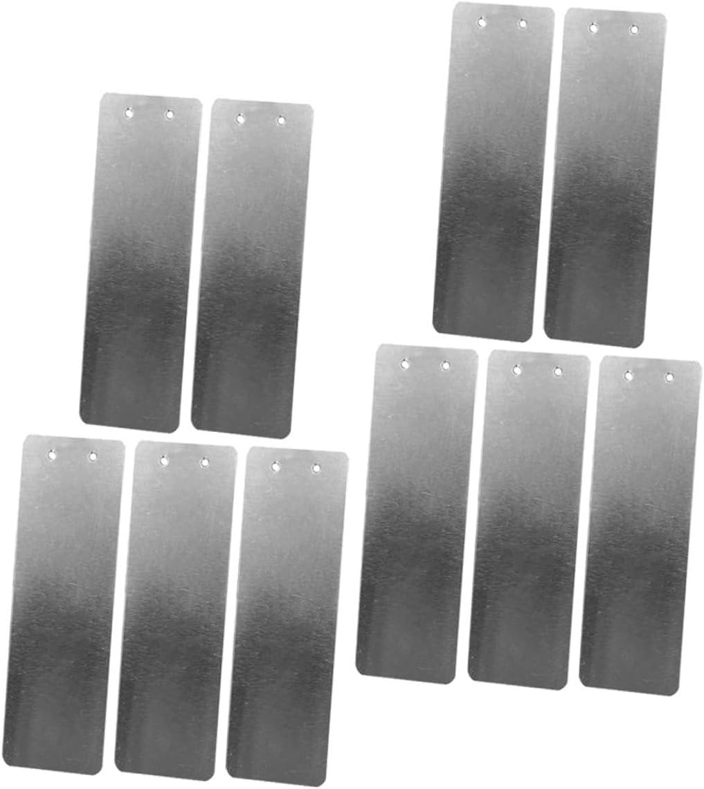 Levemolo 10Pcs Garden Supplies Metal Plant Labels Wide Plant Name Tags for Outdoor for Gardening image number 4