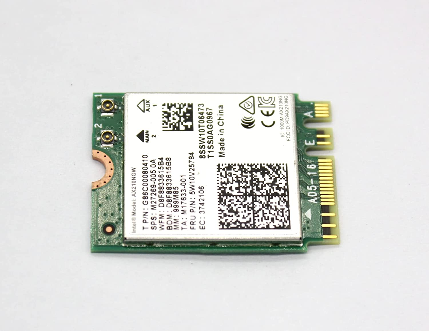 DIGISHUO Wifi 6E Card AX210 Bluetooth 5.2 Tri-Band 5400Mbps Wireless Module for Laptop Support Windows 10/11 64Bit