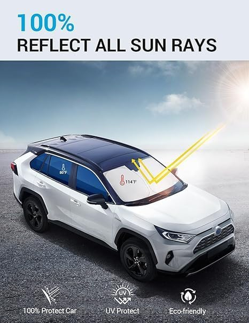 OTTO SHADES 6 Layers Thick Windscreen Sunshade for Subaru WRX 2021-2025 Certified Foldable Windshield Sun Visor Proven to Block 99% UV Rays Heat Shield Cover Keeps Car Cool image number 6