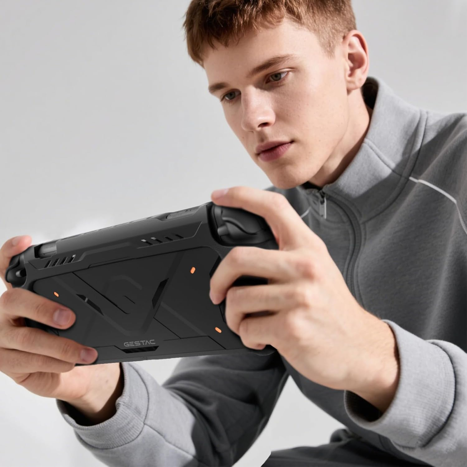 G.S.TAC Slim Hard Case Compatible with Switch 2 (2025), Anti-Scratch TPU Grip Protective Cover for Switch 2 with Hard Dust Cover, Black image number 6