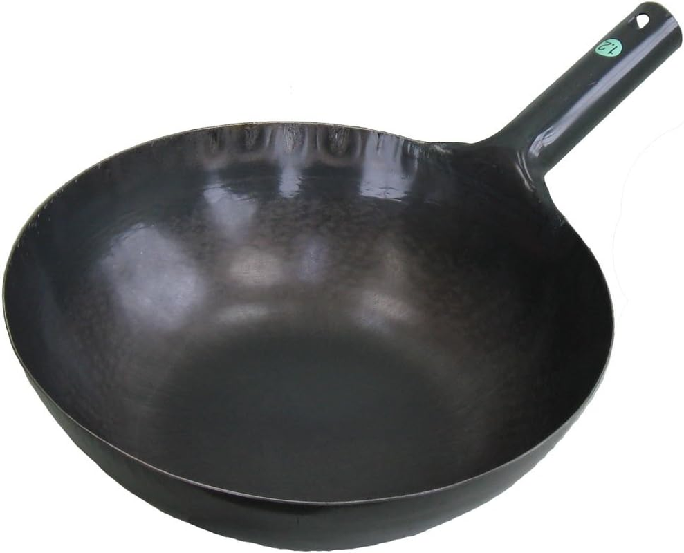 Yamada Kogyo Iron Hammered One-Handed Wok, 11.8 Inches (30 Cm), Plate Thickness: 0.05 Inches (1.2 Mm) image number 1