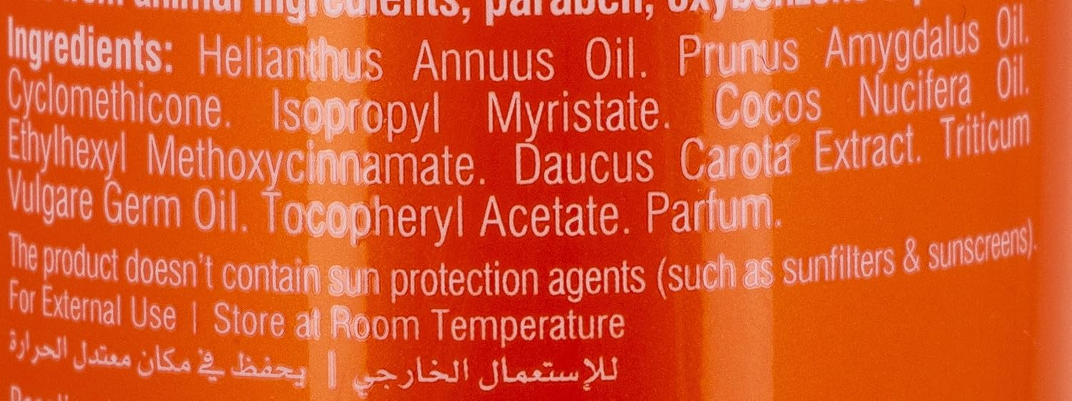 Beesline Pure Carrot Suntan Oil Spf 10, 200 ML image number 2