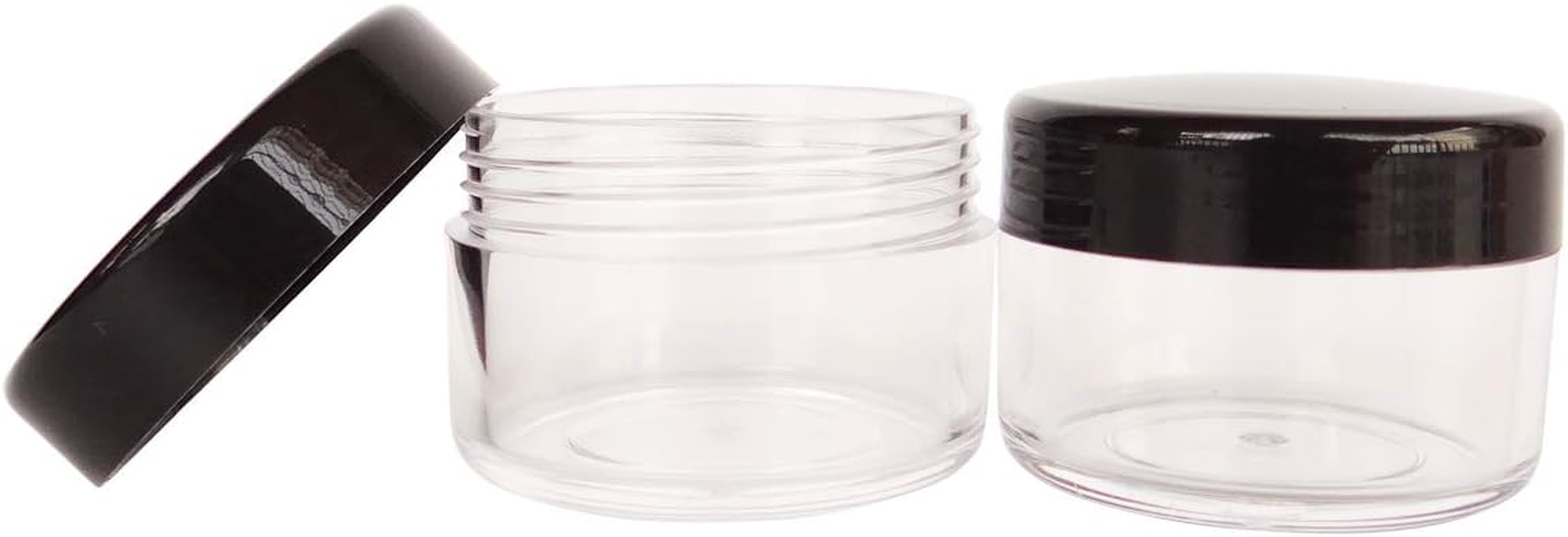 Wopanxye 12 Pack 15Ml Empty Sample Jar, 15 Gram Refillable Cosmetic Container, 15G Small Travel Size Pot Screw Cap Lid for Makeup Eyeshadow Cream Bath Lotions Lip Gloss Balms (Black/White/Pink/Blue) image number 4