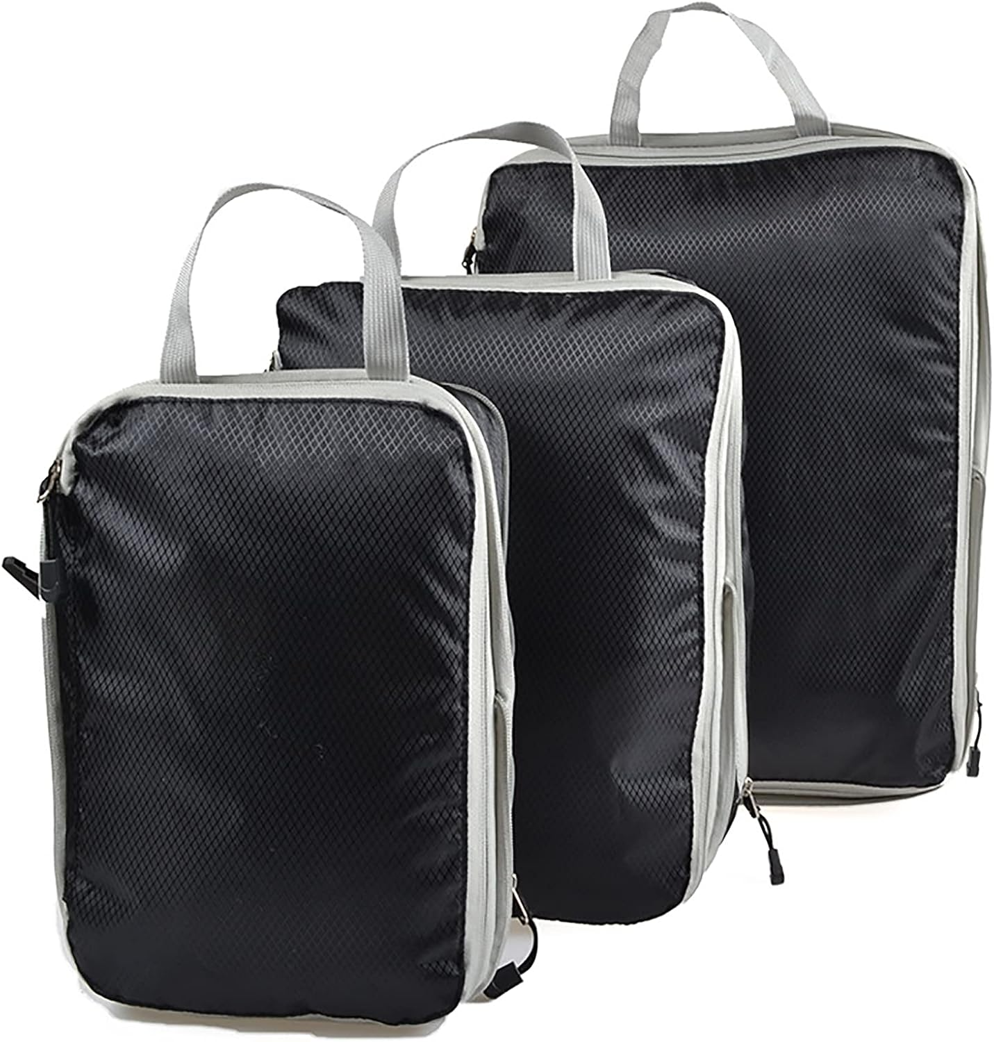 Compression Packing Cubes Travel 3 Set Packing Cubes Luggage Packing Organizers Travel Accessories Compression Packing Cubes for Suitcases,Navy Blue