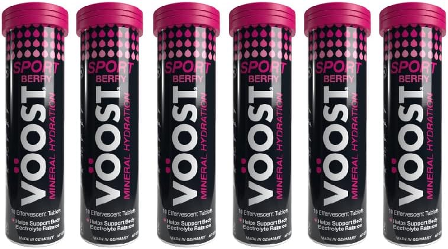 VOOST Effervescent Sport Hydration Berry Effervescent Tablets 60 Pack (6X10) image number 1