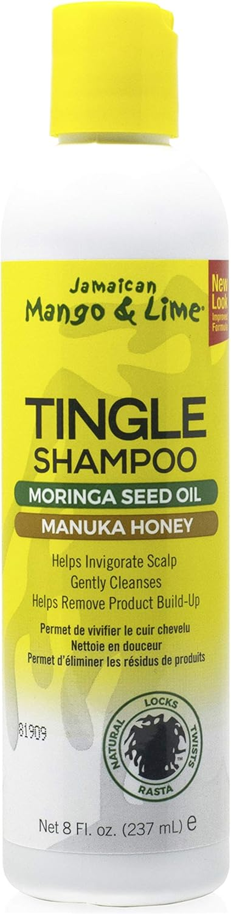 Jamacican Mango & Lime Island Oil 8Oz with No More Itch Grow Spray 8Oz & Tingle Shampoo 8Oz