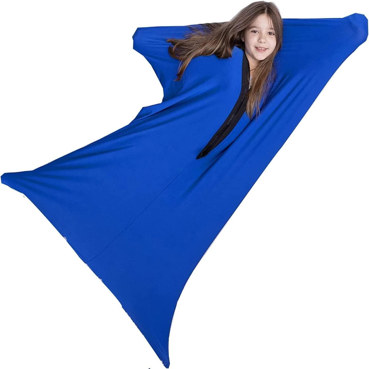 WGUST Kids Autism Sensory Body Sock Breathable Sensitivity Seamless Sox Sensory Full Body Sock for Children & Aldult with Special Needs (Color : Orange, Size : Xl/X-Large-74 * 165Cm)