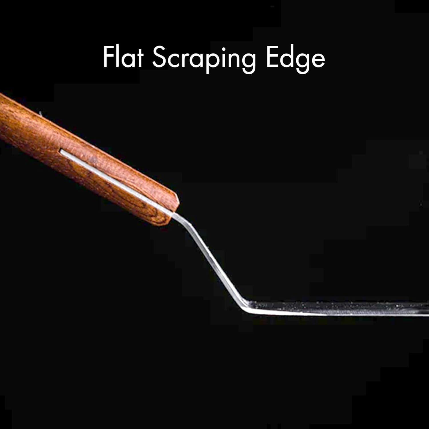 M&Auml;NNKITCHEN Professional Stainless Steel Spatula Perfect for Cast Iron Frying Pans and Flat Grills. image number 2