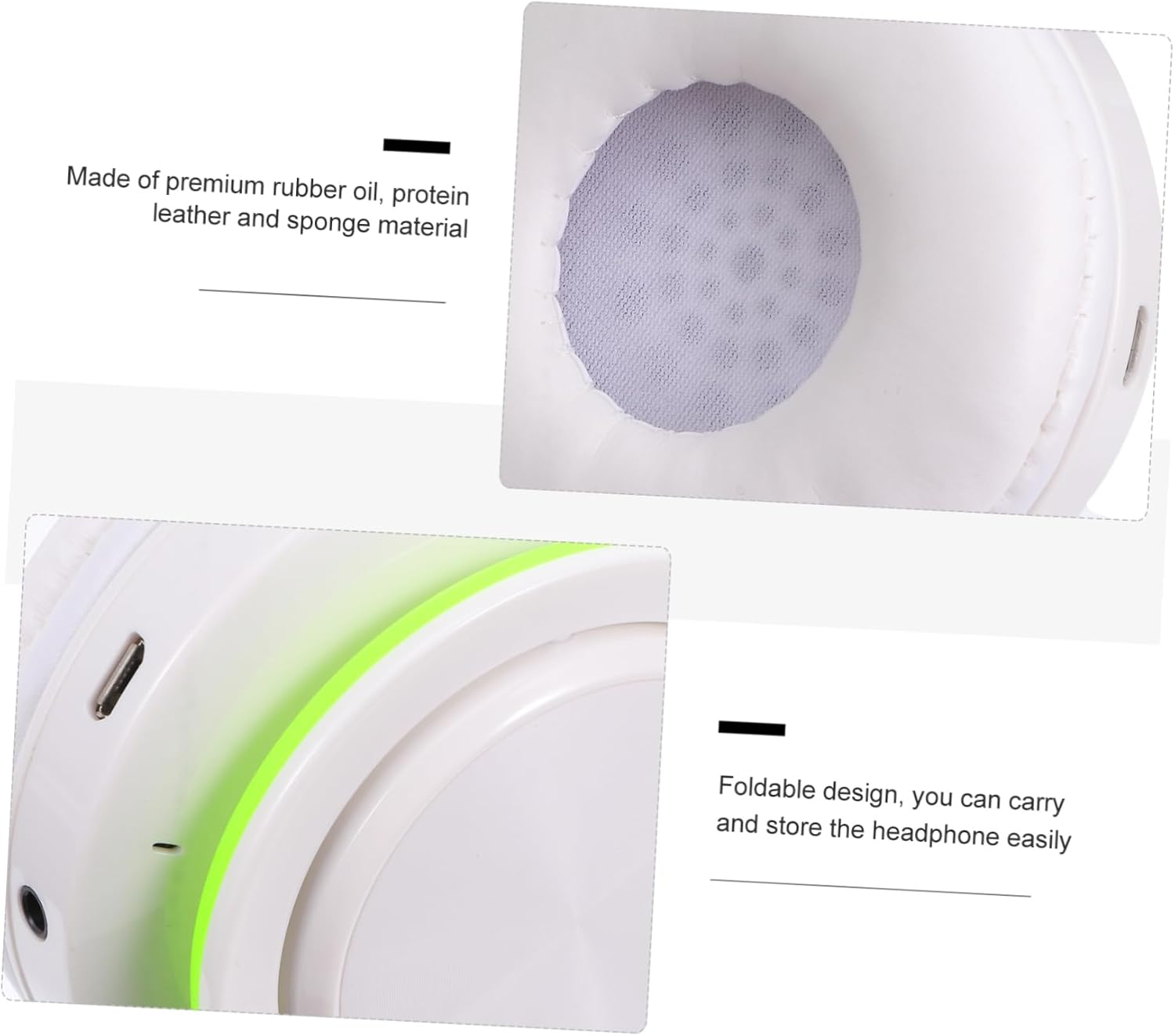 Sewroro Head-Mounted Wireless Earphones Headset Boys and Girls Headphones Microphone image number 4