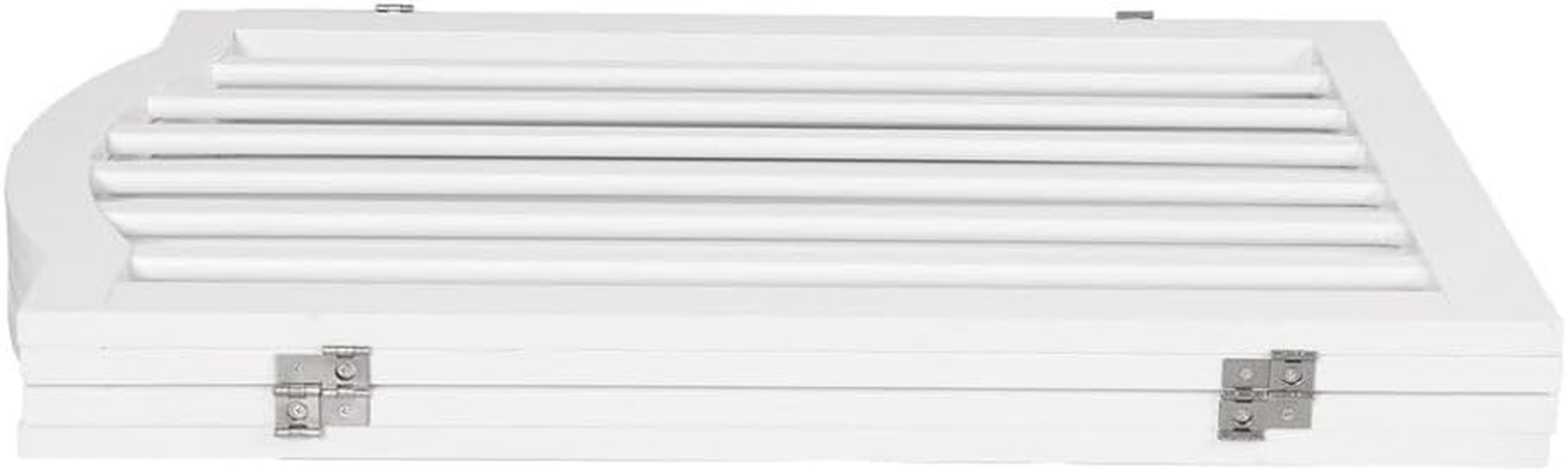 Pawz Wooden Pet Gate Dog Fence Safety Stair Barrier Security Door 4 Panels White, Cat Dog Wooden Fence with Narrow Gaps, Fold Easily for Storage Pet Playpen, Durable and Smooth Hinges for Baby Gate image number 4