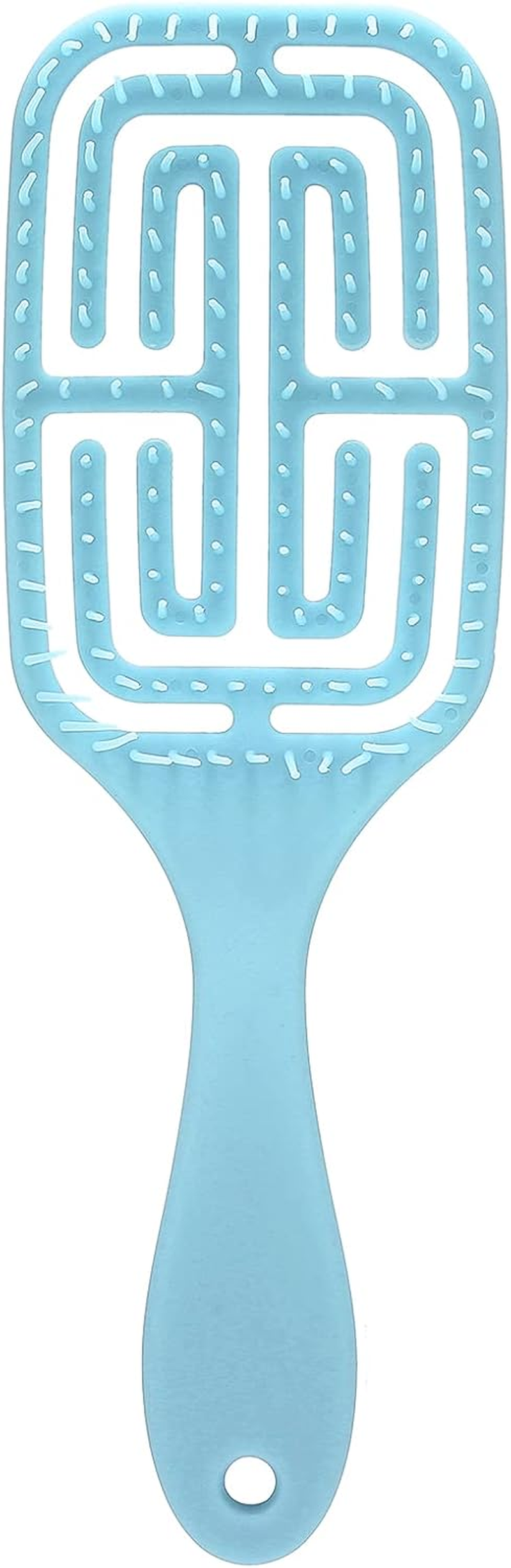 Detangling Hair Brush Styling Comb for Curly Hair and Scalp Massage (BLUE) image number 4