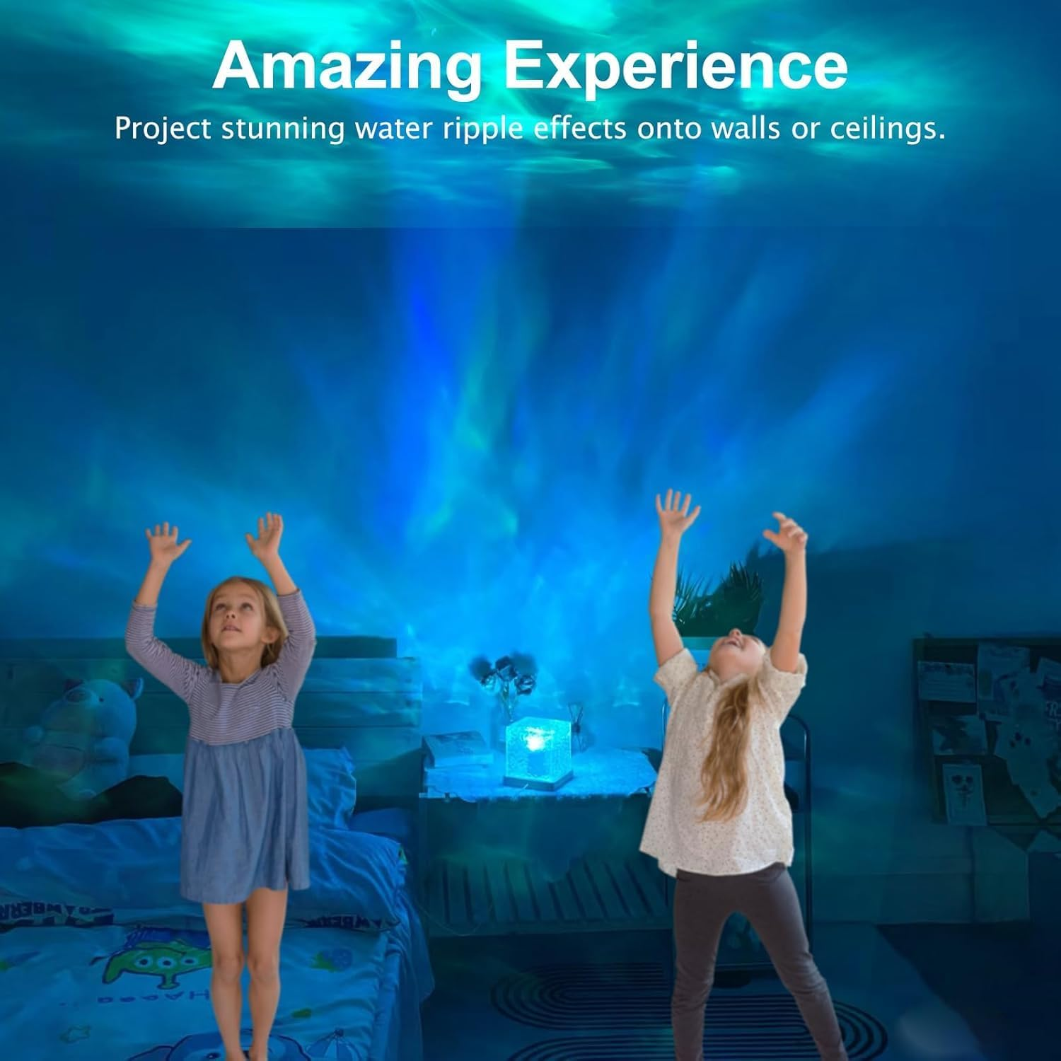 Ocean Wave Lamp, 16 Colors RGB Aurora Northern Lights Projector Lamp for Bedroom Living Room Decor image number 5