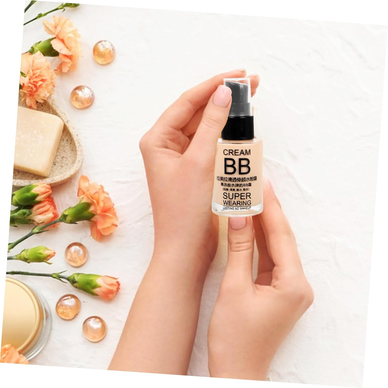 Healeved Foundation Correcting Moisturizer Hydrating Natural Bb Full Coverage Moisturizing Liquid Makeup Base for Face image number 6