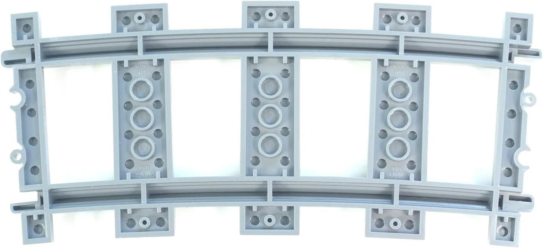 Trixbrix Curved Tracks R88 Box 8Pcs Compatible with  City Train Sets 60197 60198 10277 60205 60238 image number 6