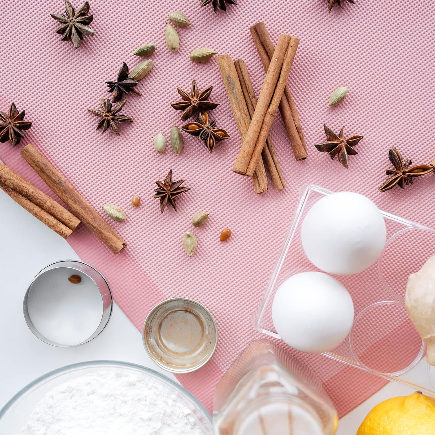 Perforated Baking Mats, 2 PCS Pink Eclair Silicone Mat for Half Sheet, Non-Stick Reusable Oven Liners for Making Bread/Pizza/Pastry/Cookie 11 5/8" X 16 1/2", Sakura Pink image number 3