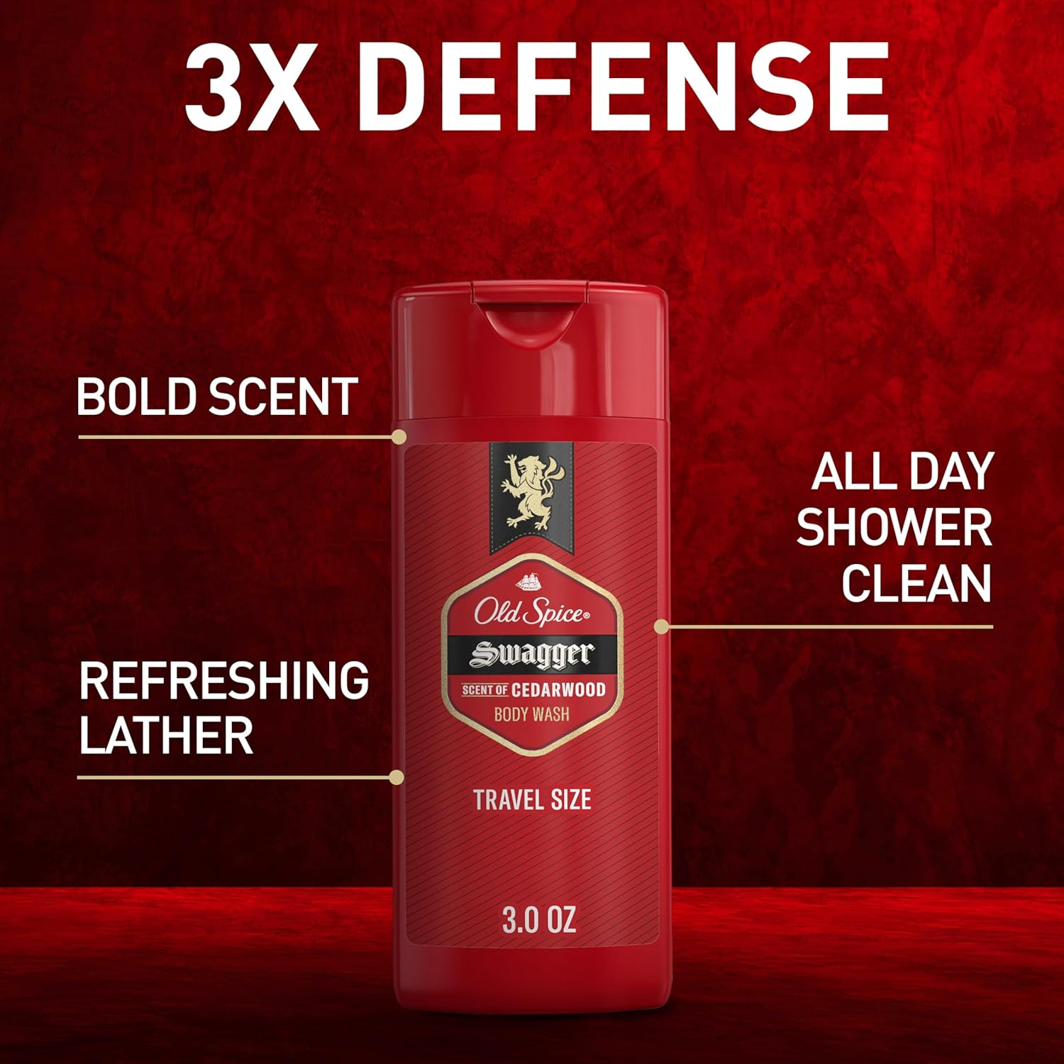 Old Spice Red Zone Swagger Scent Men'S Body Wash, 3 Oz image number 5