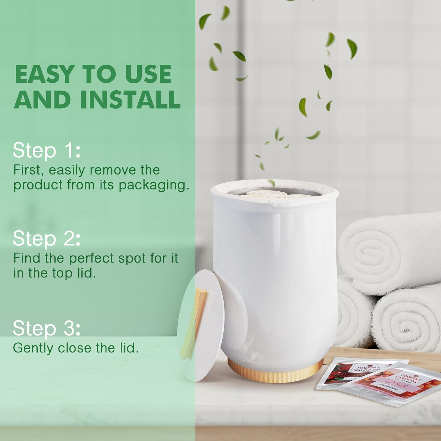 Leelosp 45 Pieces Towel Warmer Fragrance Disc 15 Fragrant Scents Fragrance Scented Pads Aromatherapy Tablets for Towel Warmer Home Fragrance Accessories, Fresh Aroma Stays for 30 to 60 Days image number 4