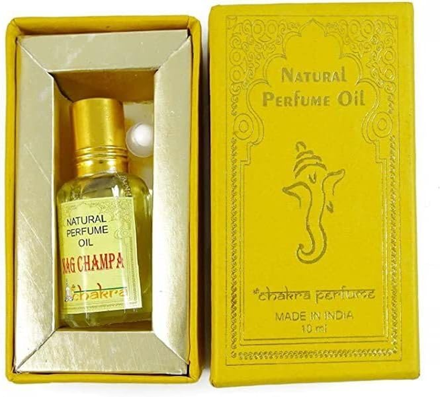 RSGM Chakra 100% Natural Perfume Oil &ndash; Nag Champa, 10Ml/ 0.33 Fl.Oz