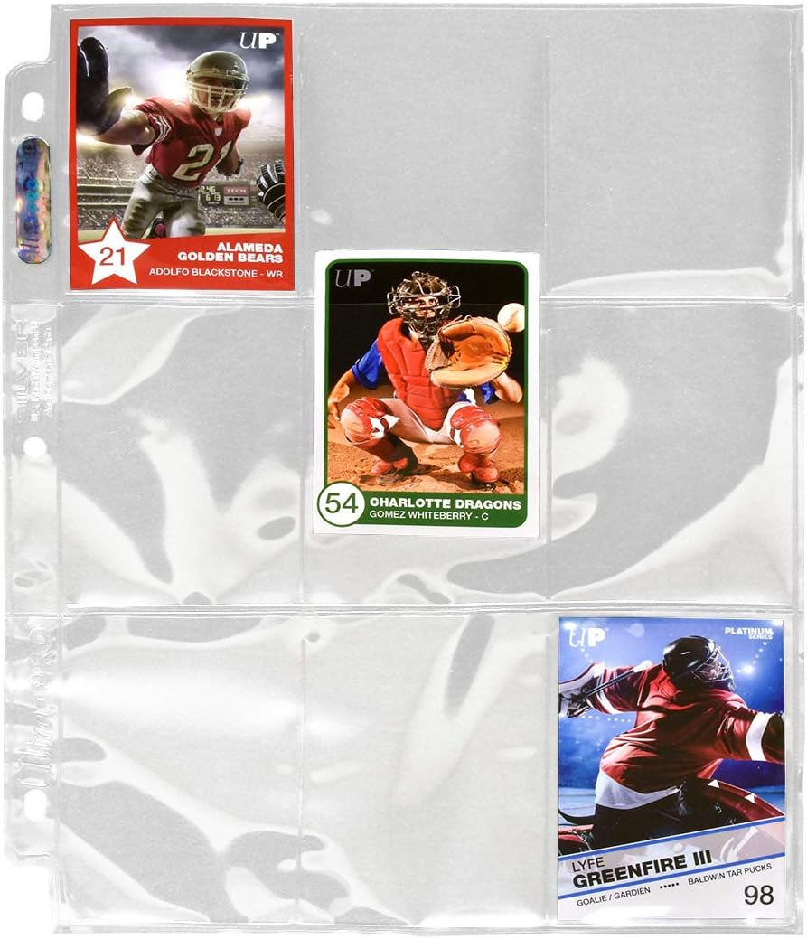 Ultra Pro 9-Pocket Silver Series Pages for Standard Size Cards image number 2