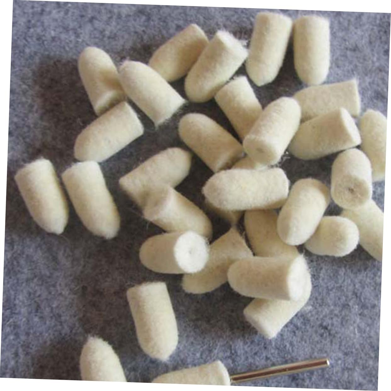 MAGICLULU 129Pc Wool Polishing Wheel Set Felt Buffing Pads for Metal Surface Waxing and Polishing Compatible Rotary Tools for Automotive and Home Use image number 6