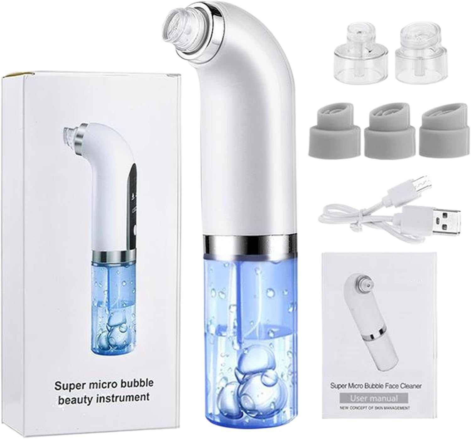 Pore Sucker for Face | Facial Pore Remover Vacuum,Tool Electric 3 Modes Adjustable Extractor for Most Skin Type Travel Nighttime Daily Nose Home Women Men