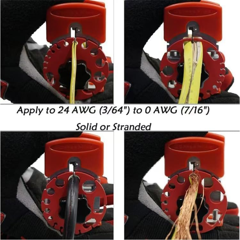 Garden Parts Cutting Pliers Handheld Quick Stripper Electric Wire Demolisher Portable Stripper Multi-Tool Adjustable Wire Cable Cutter(Metal Disk 10 Blad) image number 4