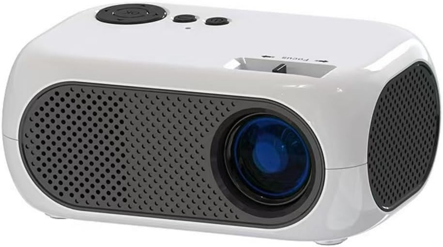 Portable Projector 1080P Full HD Supported Video Projector, Mini Projector Outdoor Home Theater Movie Projector, Compatible with HDMI, USB, AV, Smartphone/Tablet/Laptop Phone Projector (Yellow)