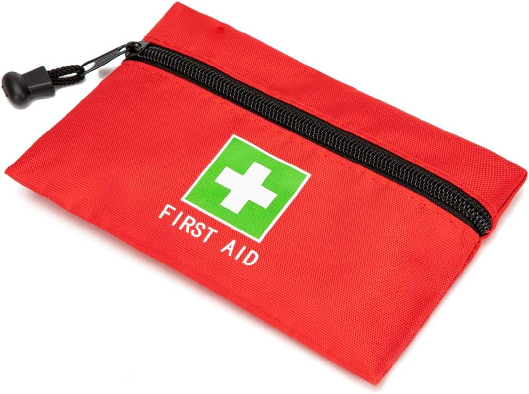 Red Emergency Bag First Aid Bag Small Empty Travel Rescue Bags Pouch First Responder Storage Medicine Pocket Bag for Car Home Office Kitchen Sport Outdoors Bag Only (6.3X4.3Inch/16X11Cm) image number 4