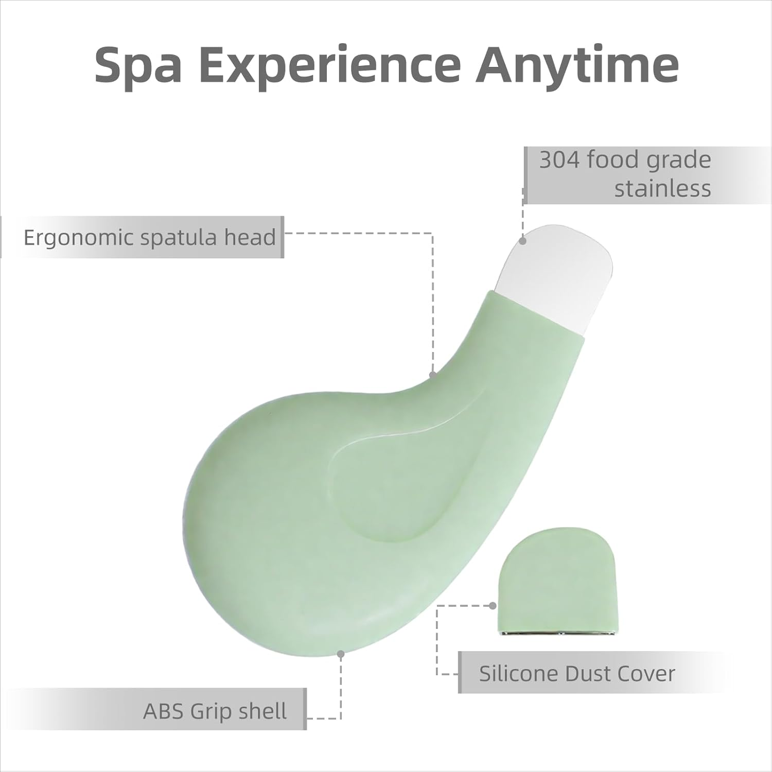 Hzqzaoan 2Pcs Blackhead Remover Tool, Silicone Face Scraper for Cleansing, Skin Scrubber Face Spatula, Face Black Head Remover for Nose, Skin Care Tools for Women/Men, Acne Pore Cleaner (Green + Pink) image number 3