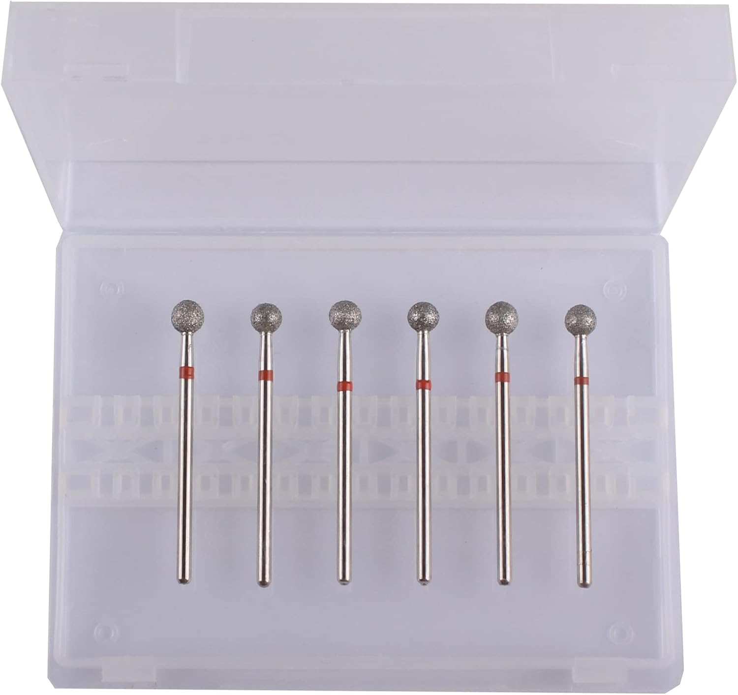 MZCMSL 6Pcs Pro Diamond Ball Bits,Cuticle Drill Bit Set for Russian Manicure,3/32 Shank Efile Bit (&Phi;5.0Mm) image number 6