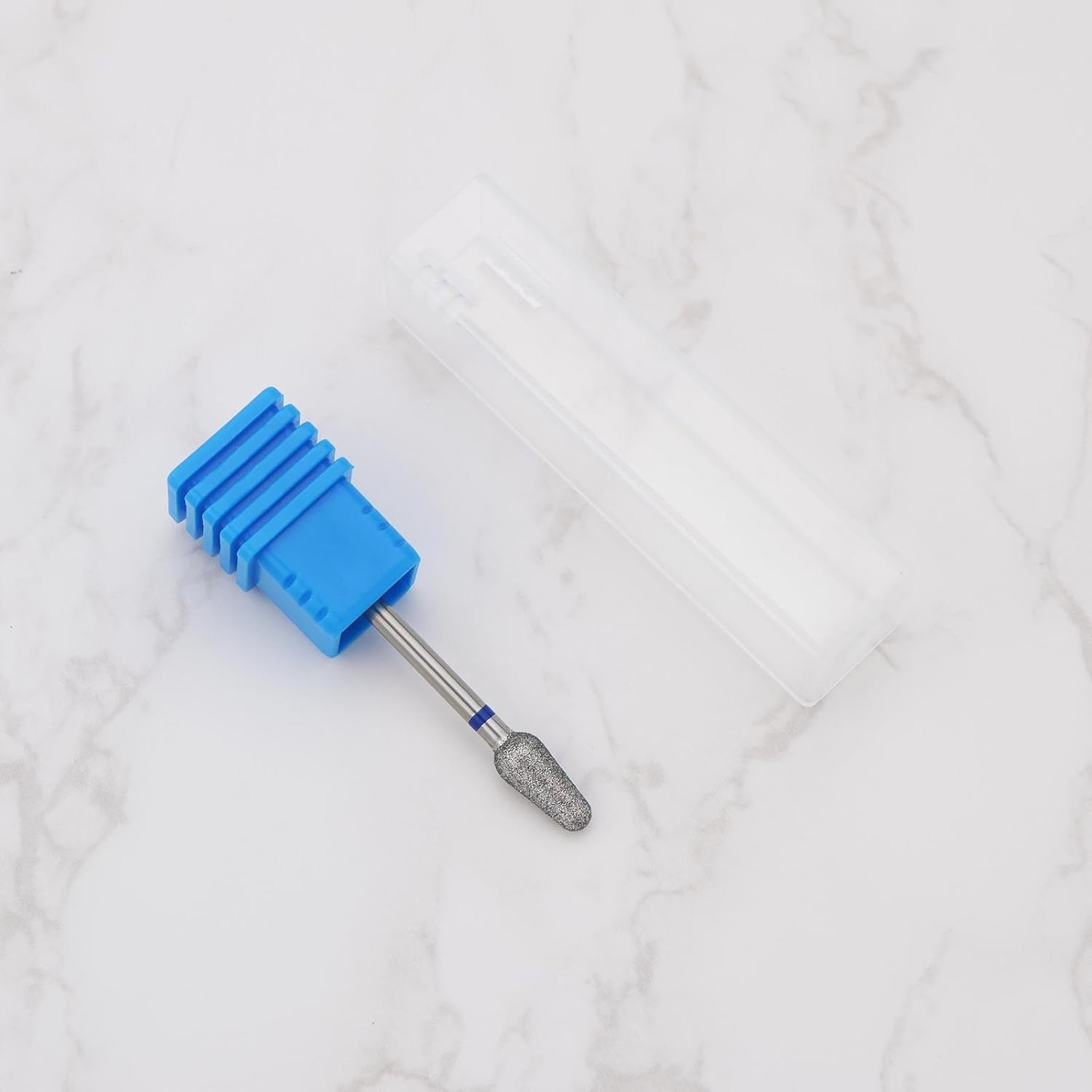 Be in Your Mind 2Pcs Diamond Nail Drill Bit 3/32 Inch Shank Efile Bit 0.09 Inch 2.35Mm Medium Size Shank Pro Electric Nail Bit for Nail Studio Manicure,Cuticle Work and Nail Art image number 1