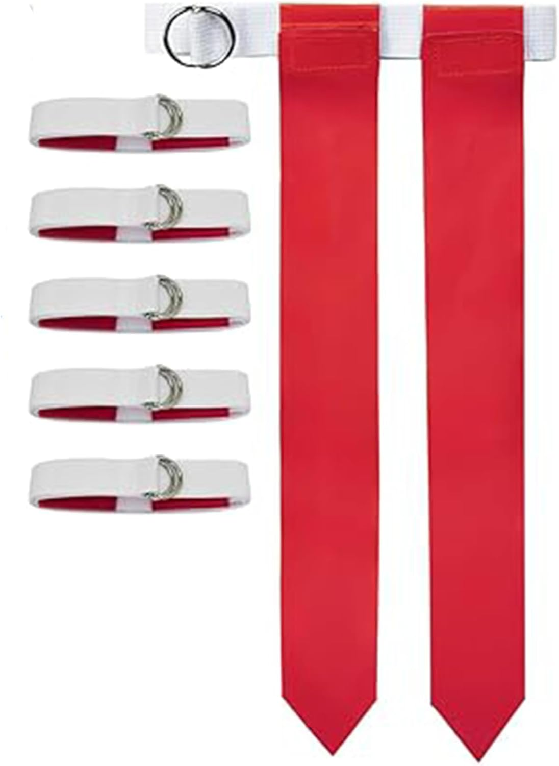 5PCS Rugby Training Flag, Football Kit Small Football Flag Football Belts Football Rugby Training Accessory Set Rugby Training Accessory image number 5