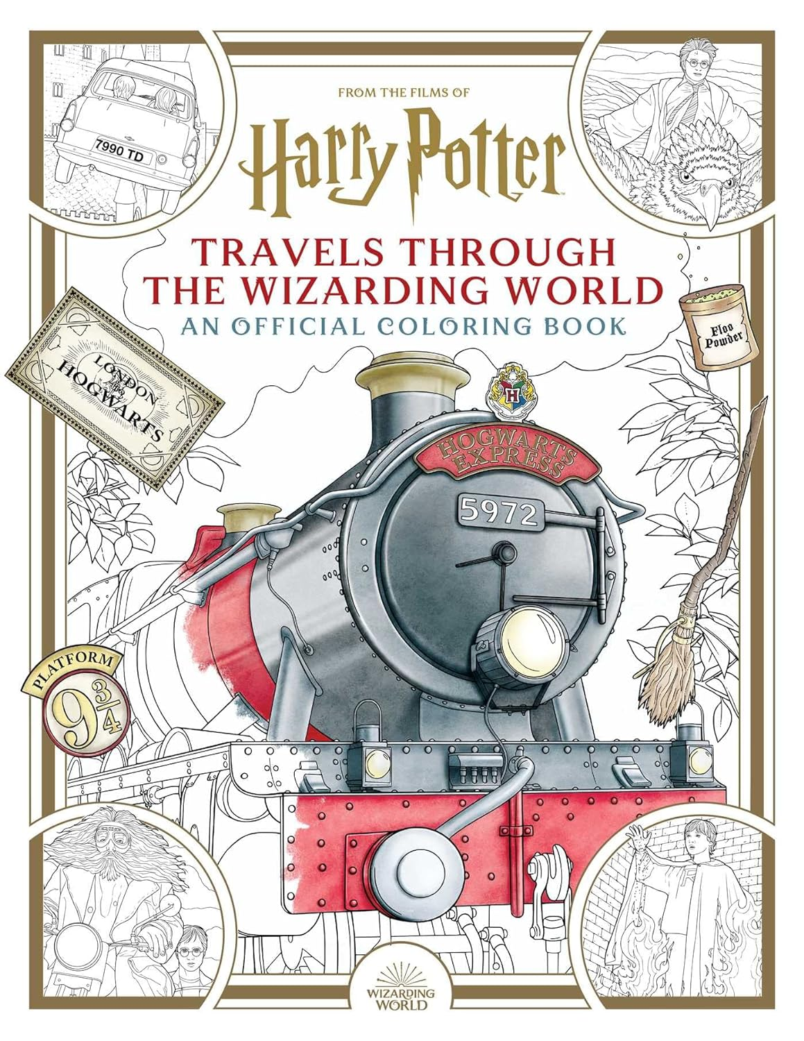Harry Potter: Travels through the Wizarding World: an Official Coloring Book image number 1