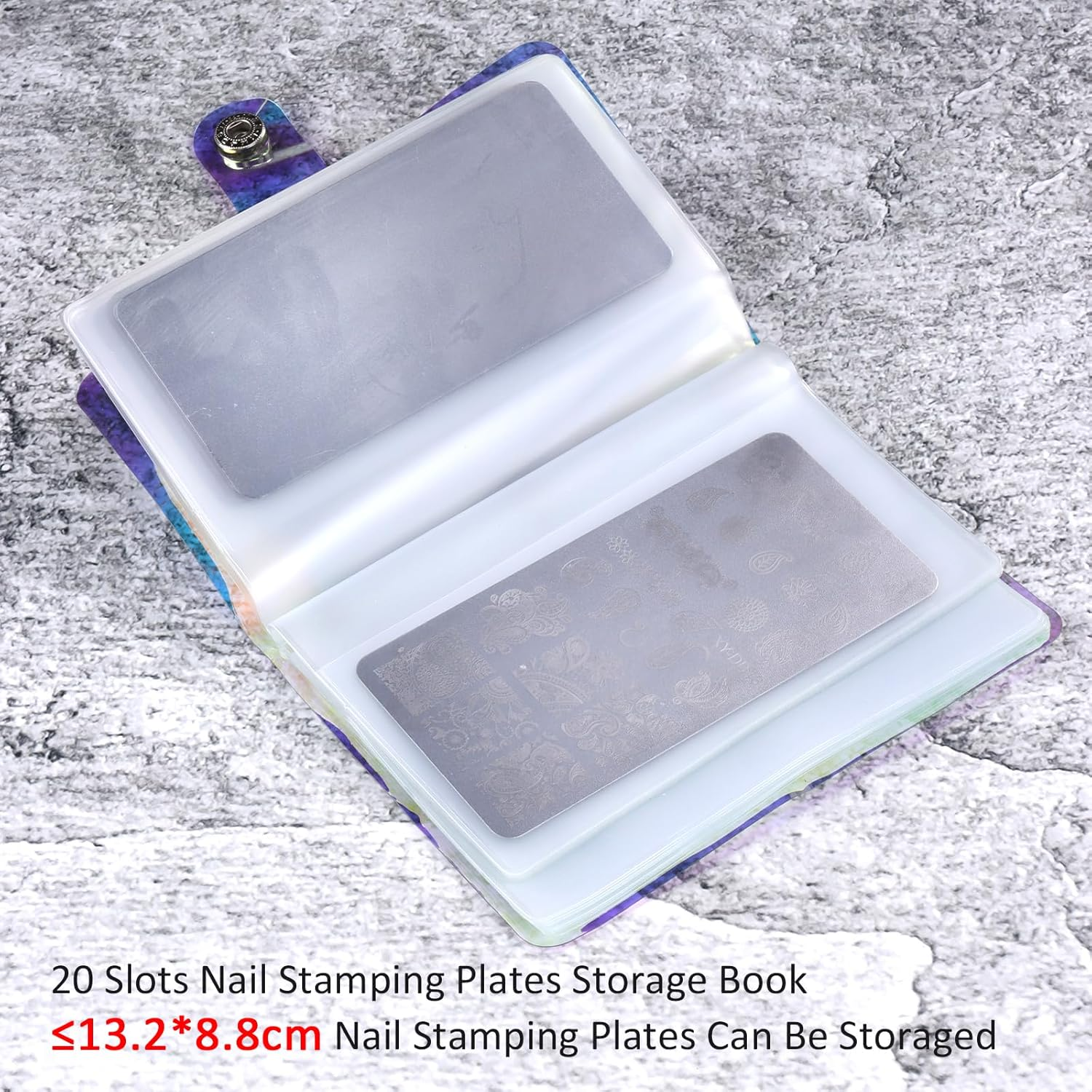 Lace Nail Stamping Plates Set French Tip Silicone Bow Design Nail Stamping Plates Nail Stamping Plates Laser Storage Bag Nail Stencils Supplies