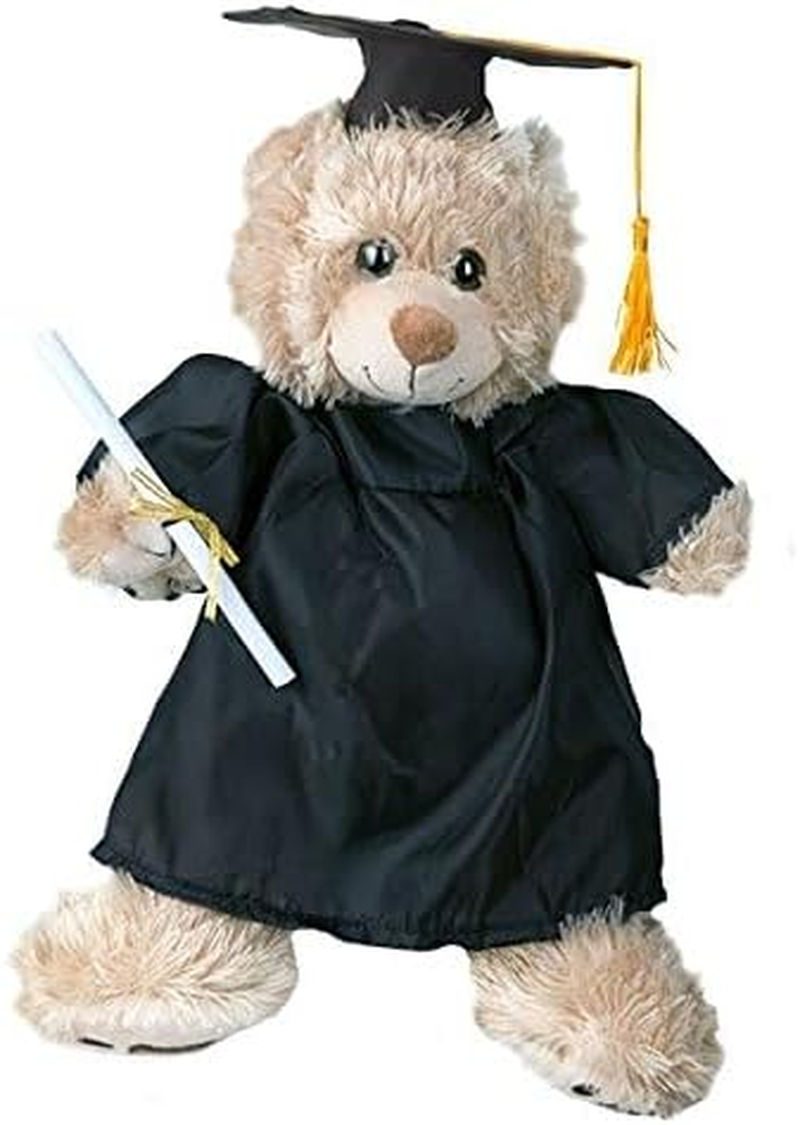 Graduation Gown W/Hat and Scroll Outfit Teddy Bear Clothes Fit 14 - 18 Build-A-Bear Vermont Teddy Bears and Make Your Own Stuffed Animals image number 1