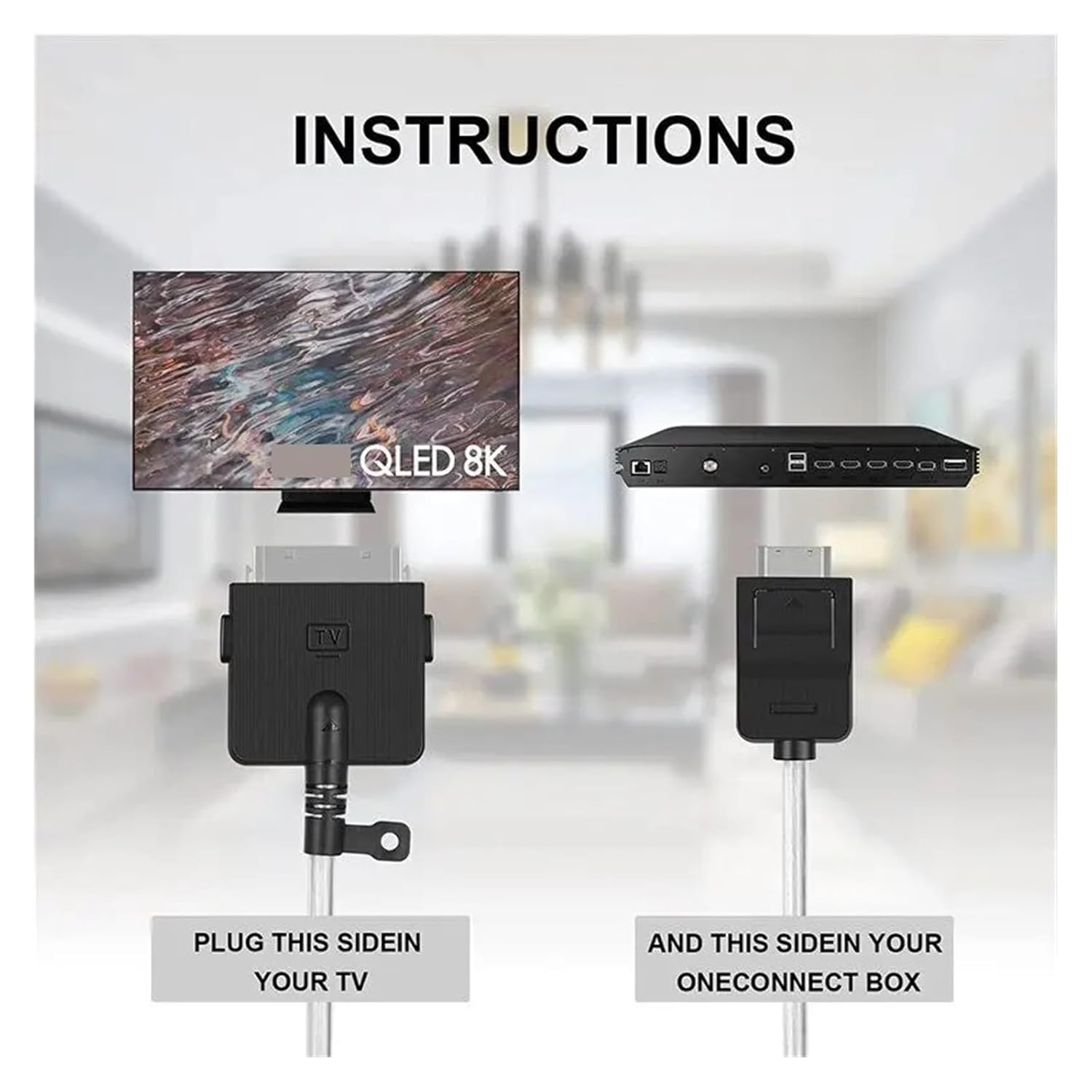 BN39-02688A BN39-02688B One Connect Cable Para，Compatible for Samsung QLED 8K TV QN75QN800AFXZA QN75QN800AF