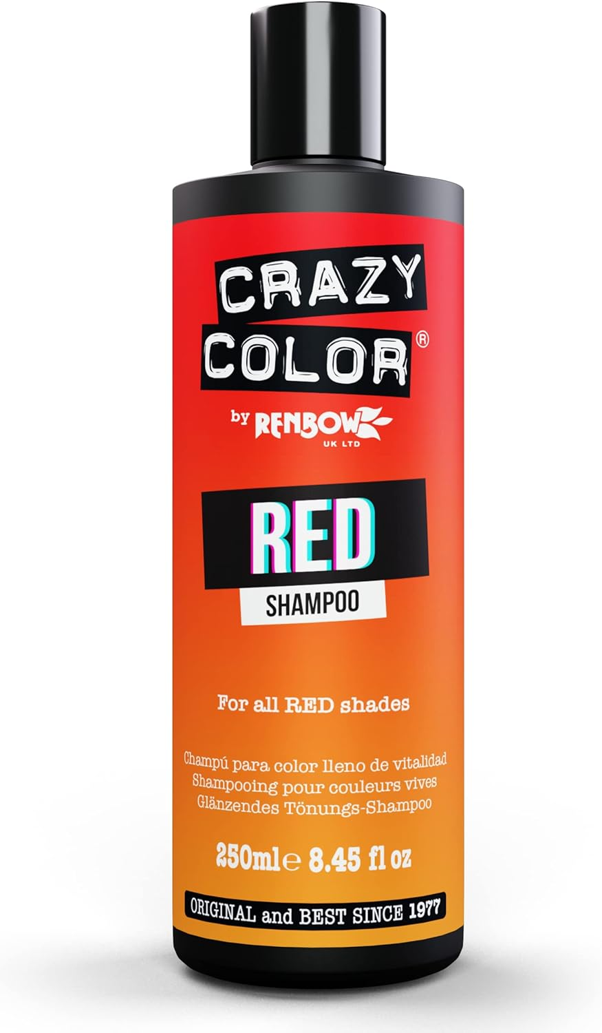 Crazy Color Shampoo for Coloured Hair, Pink, 250 Ml