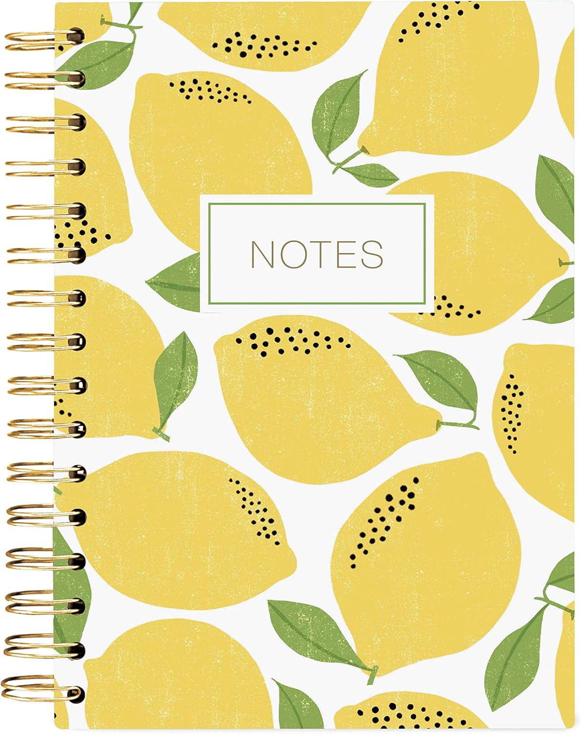 Graphique Designer Notebooks - Lemons - Spiral Bound Writing Journals for Offices, Schools, Classrooms, and More - Hard Cover with 160 Ruled Pages (6.25" X 8.25")