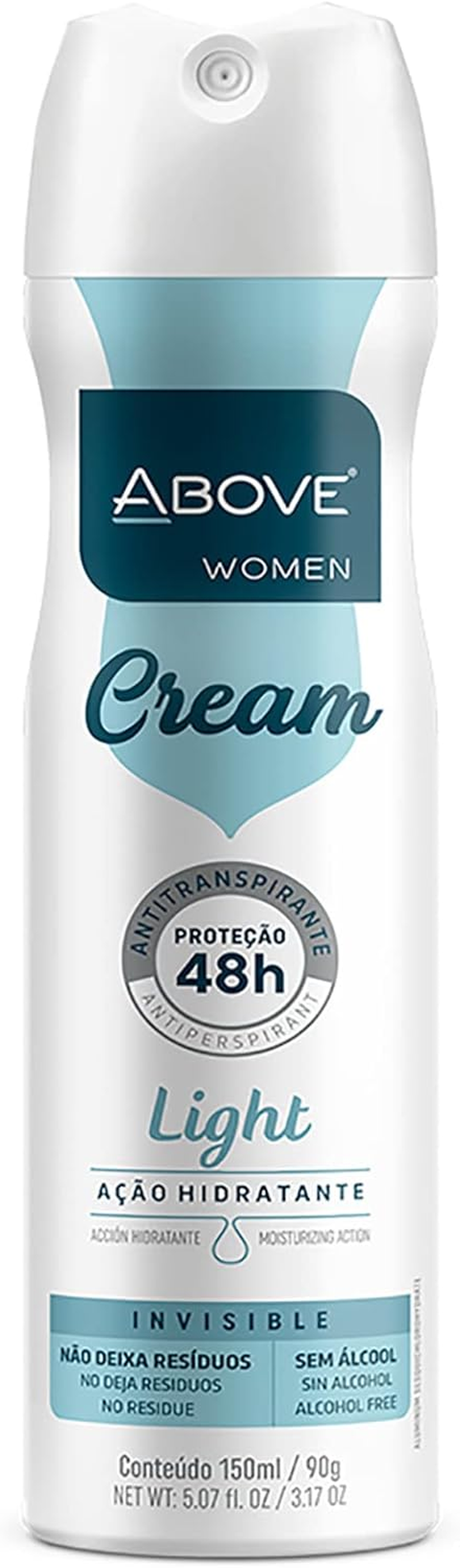 Above 48 Hours Cream Antiperspirant Deodorant - Light for Women 3.17 Oz Deodorant Spray