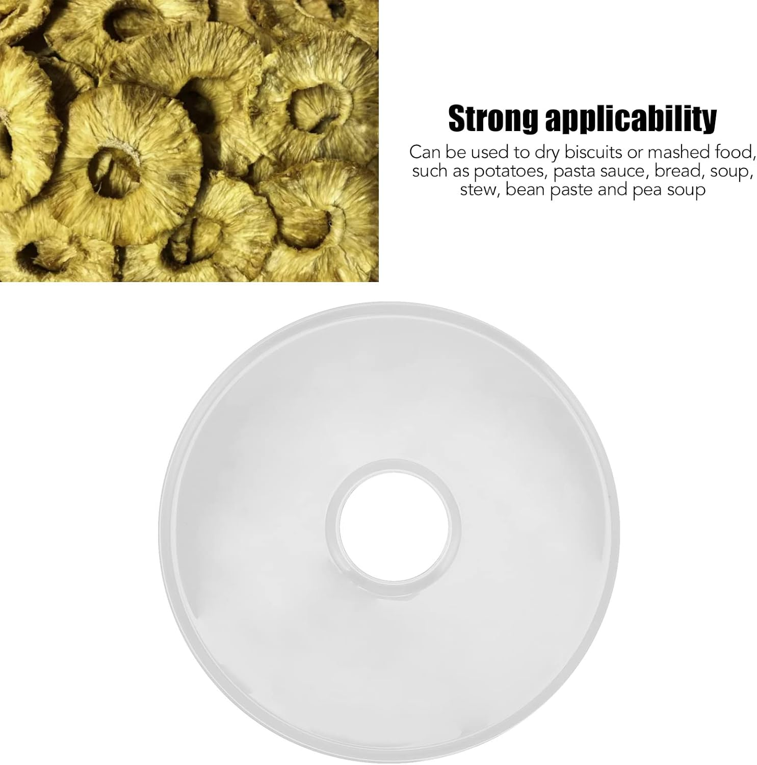 Silicone Dehydrator Sheet for High Liquid Food Dehydration - Food Dehydrator Water Tray for Nesco FD660 - Specialty Appliances for Food Dehydration (Transparent)