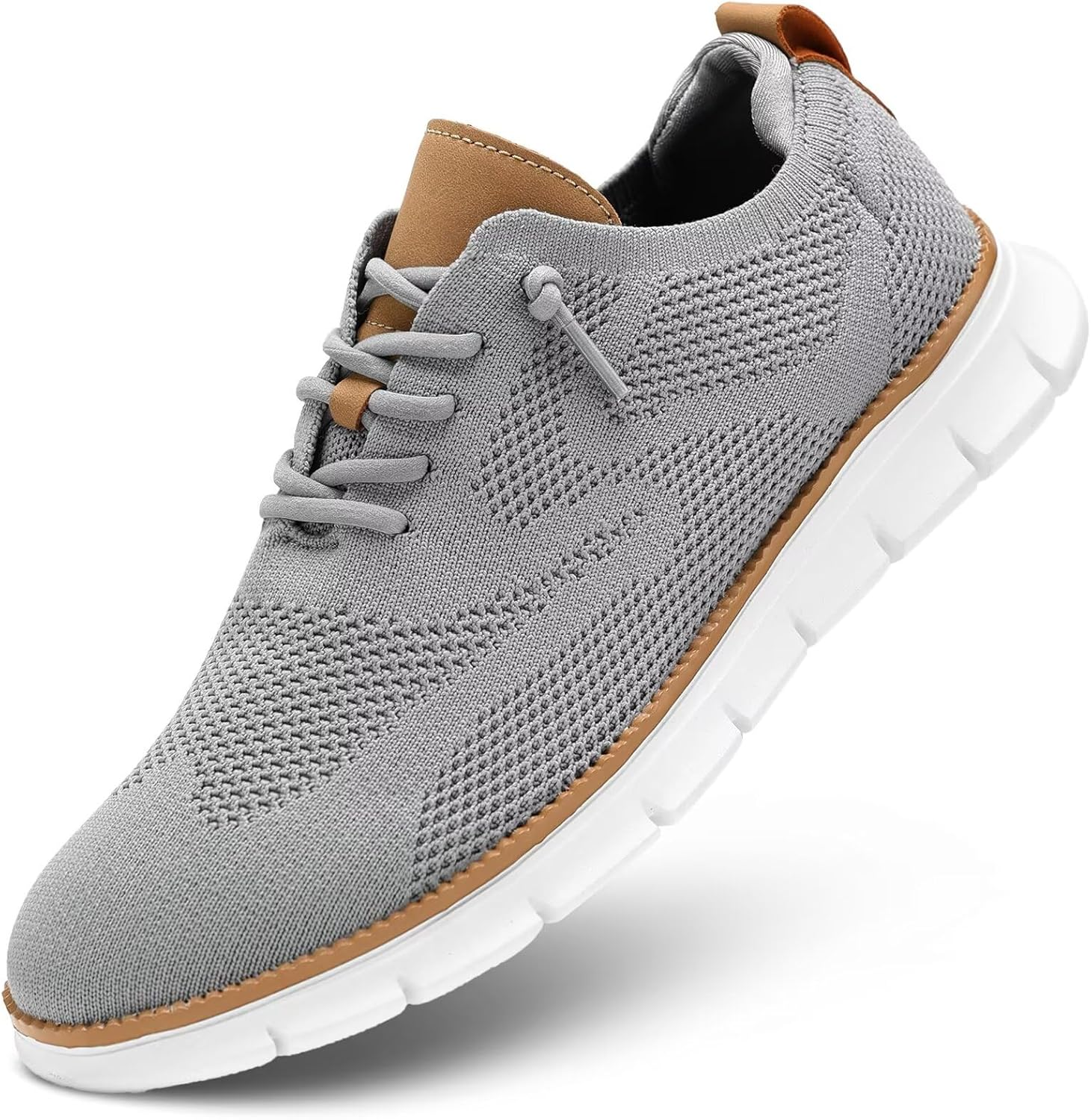 Men'S Oxfords Business Shoes Fashion Mesh Casual Dress Walking Sneakers Comfortable Lightweight Soft Sole
