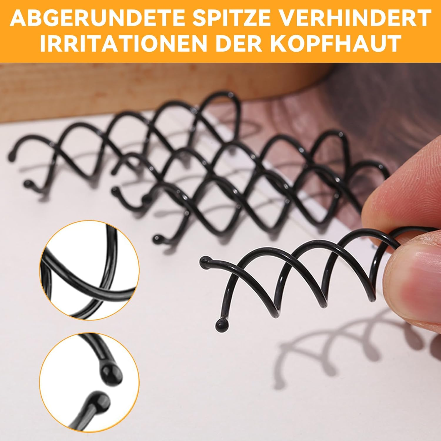 30 Pieces Spiral Hair Pins in 3 Colors - French Twist Bun Hair Clips for DIY Hair Styling, Suitable for Fine, Thick and Long Hair, Perfect for Girls and Women image number 1