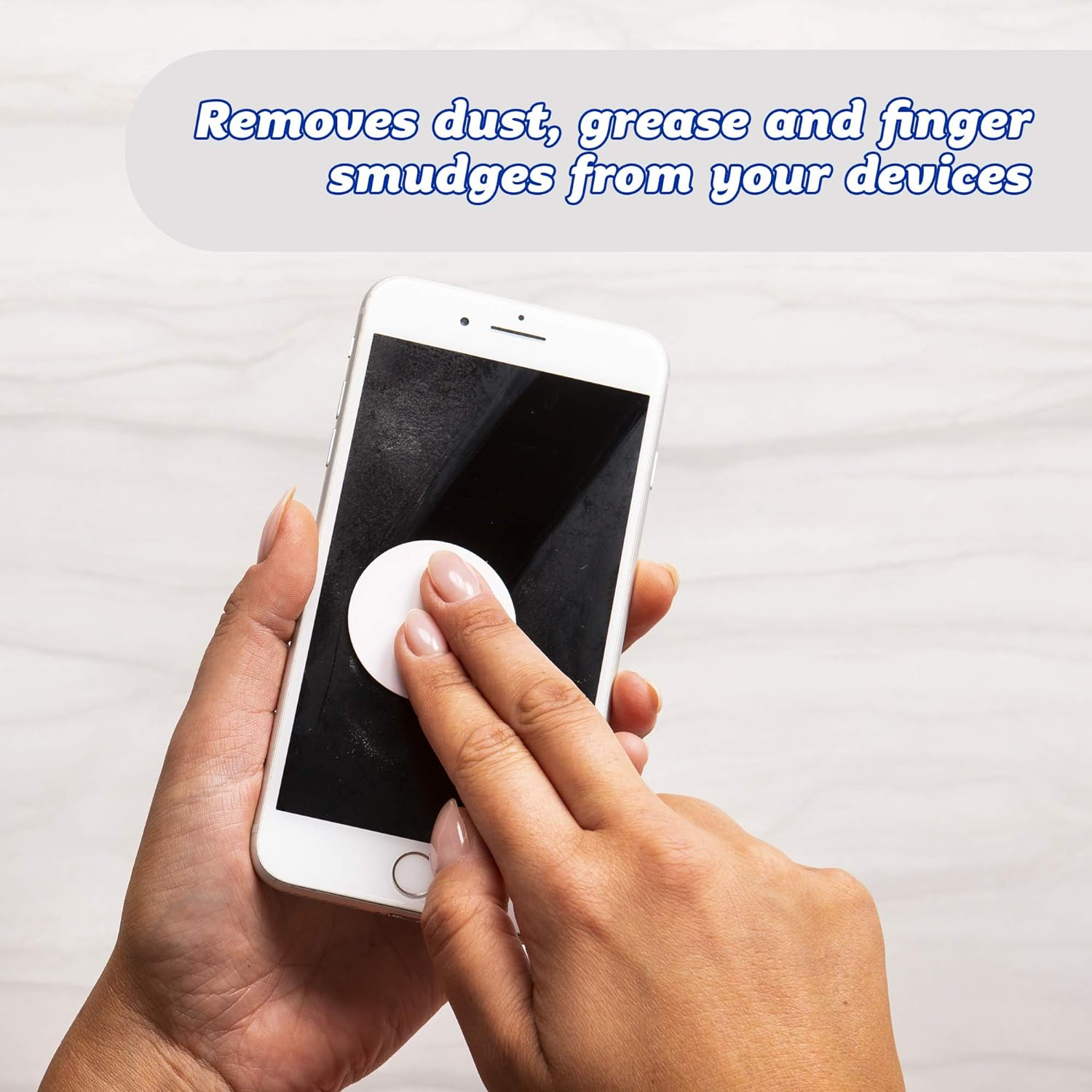 Screen Daddy Colors (3 Pack) - Microfiber Cleaning Pad for Phones, Tablet, Glasses - Sticky Gel Backing on Device Storage - Washable and Reusable image number 3