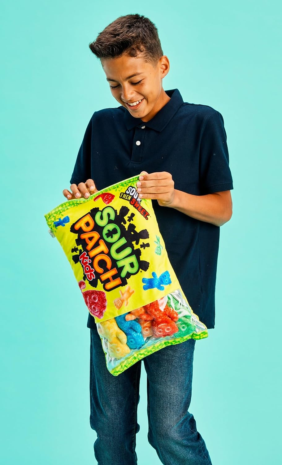 Iscream Sour Patch Kids Package 18" X 12" Pillow Set with Mini SPK Candy Pillows image number 6