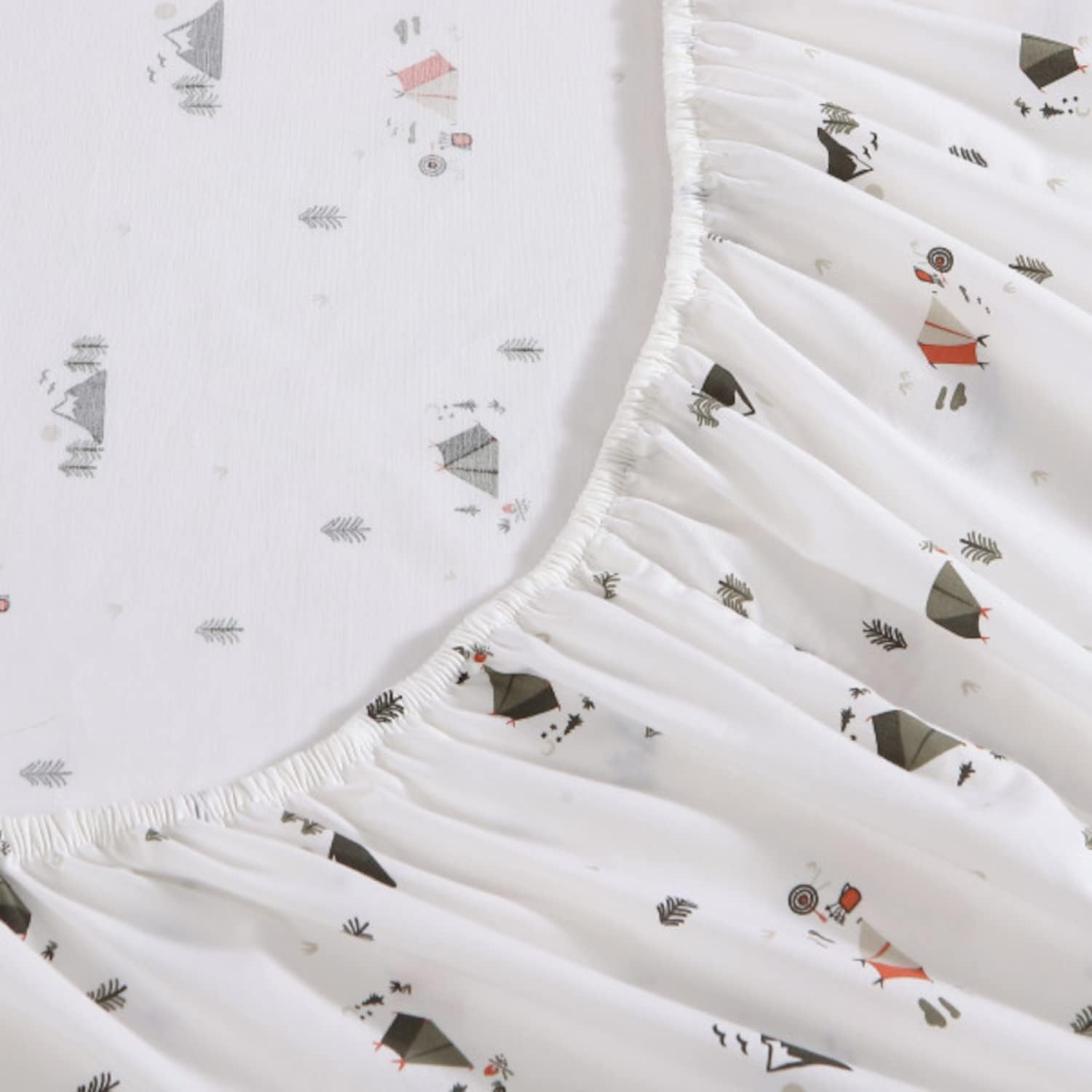 Eddie Bauer - Queen Sheets, Cotton Percale Bedding Set, Crisp & Cool Home Decor (Cascade Camping, Queen) image number 3