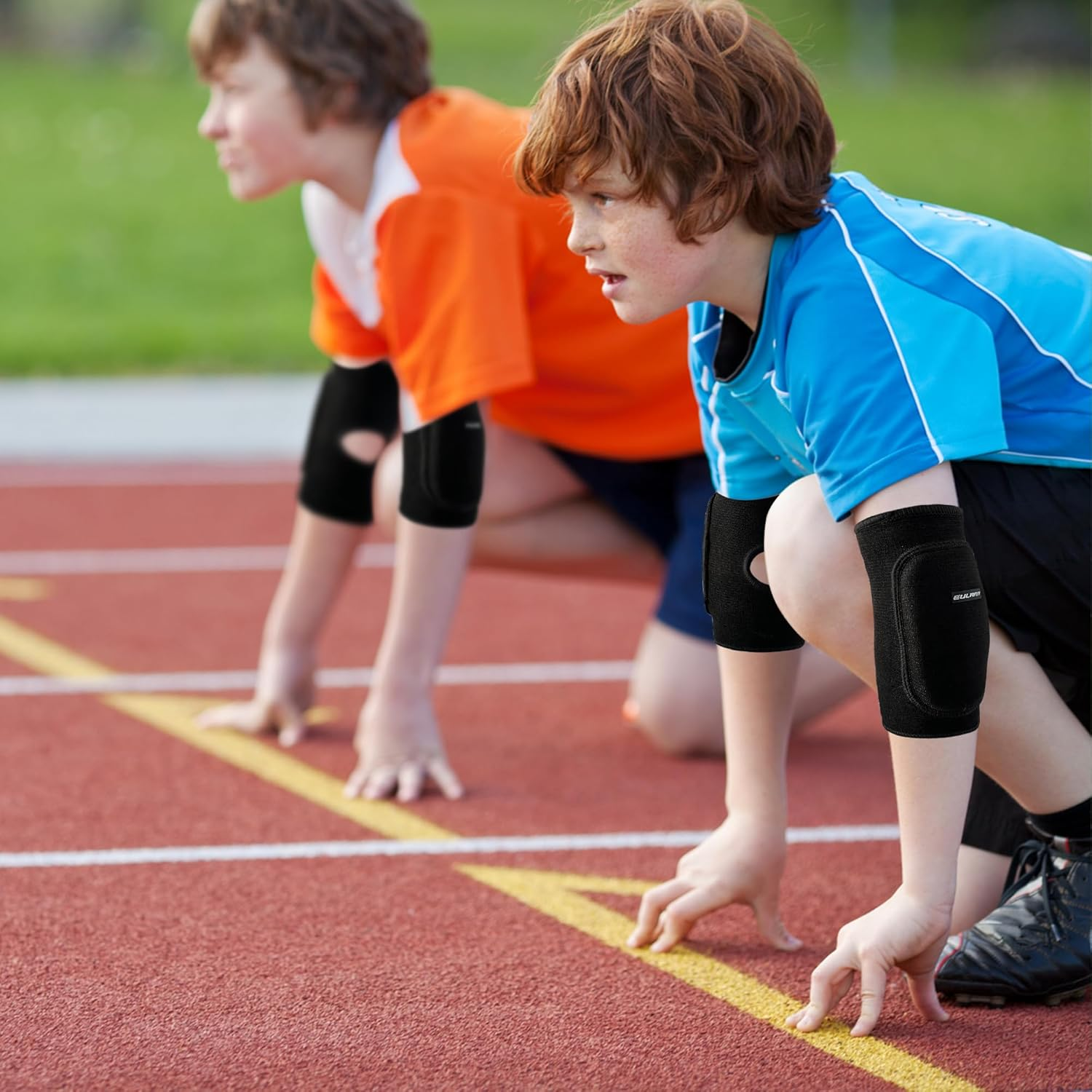 YEEKORO Kids Elbow Pads Breathable Arm and Elbow Brace Protector for Boys, Girls, and Teens Crashproof Compression Sleeve for Skating, Volleyball, Cycling Sports Safety Gear