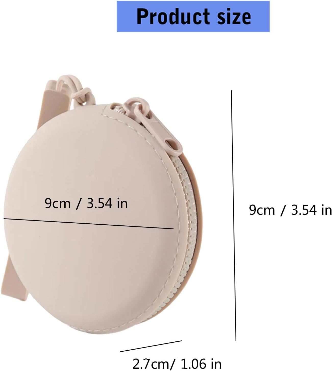 [Xinsheinelry] Fashionable Silicone Bag for Loose Changes and Accessories Water Resistant Daily Use Silicone Pocket Organizer for Gym Hiking, Gray image number 3